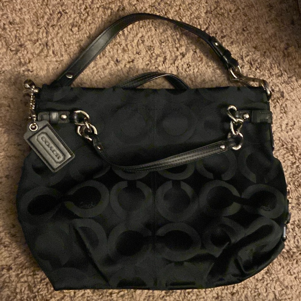 Coach signature shoulder bag